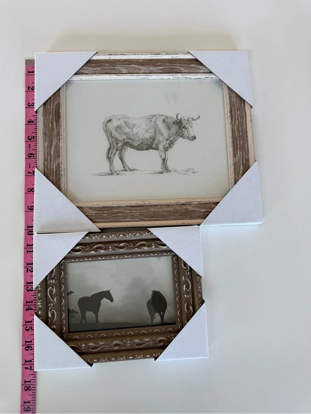 Rustic Brown & Cream Farm Animal Wall Art Set by
